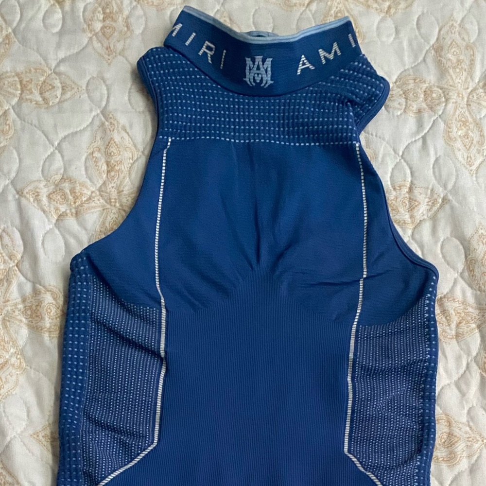 AMIRI Navy Backless Dress